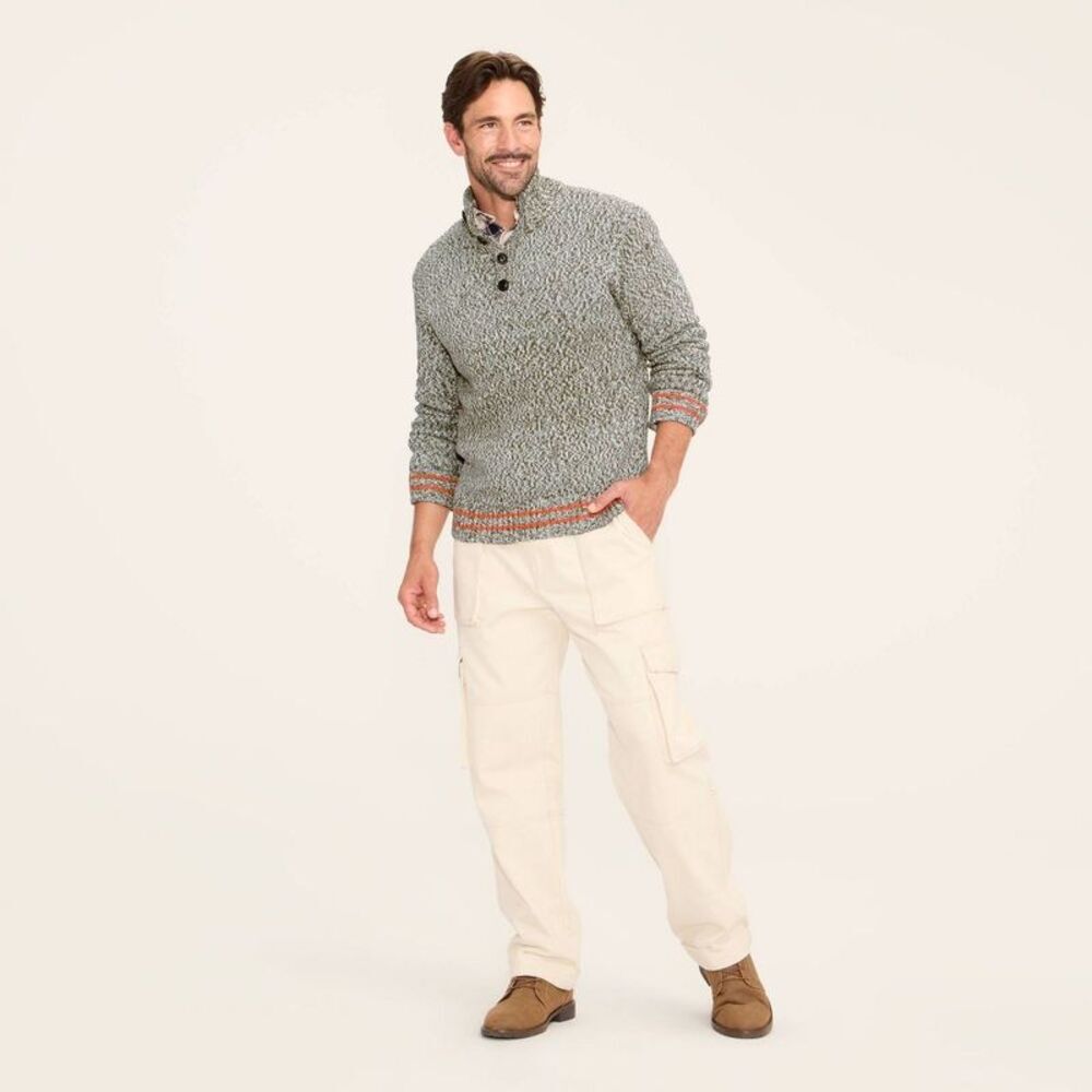 Men's Marl Pullover Sweater - Woolrich Green M